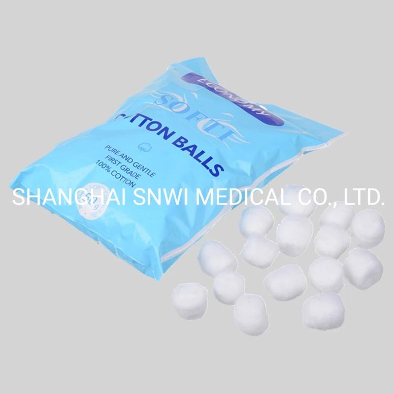 Hot Sale High Quality Disposable Sterile or Non-Sterile 100% Dure Cotton Balls with CE and ISO Approved