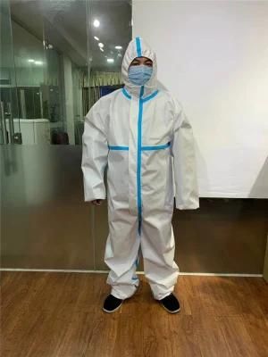 Disposable Hazmat Medical Protection Suit Nitrile Cover, Nitrile Clothes Doctor-Non-Woven-Disposable-Surgery-Clothing Chemical-Proof Suit