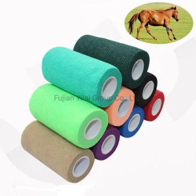 Nonwoven Vet Wrap Elastic Medical Selfadhesive Cohesive Bandage Wraps