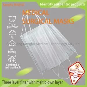 Kanghu Type Iir Disposable Medical Surgical Masks /Protective Surgical Medic Filtration Rate 95%