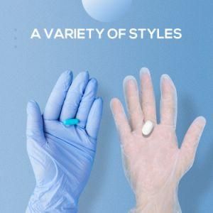 Blue FDA Ce Sterile Nitrile Gloves Medical