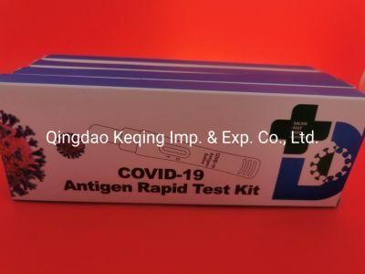 Rapid Test Kit Saliva / Swab Antigen Tga CE Test Kit Real Reliable Factory with Pei Test Report
