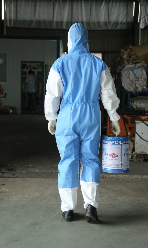 Surgical Disposable Medical Protective Overall Lab Safety Splashproof Isolation Suit Anti Dust Coveralls Chemical Overalls Jumps