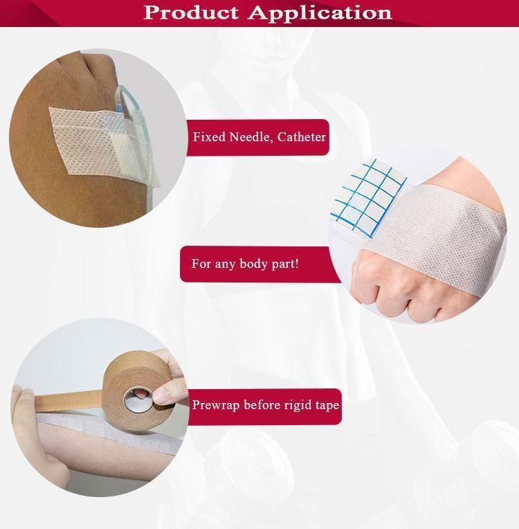 HD3108 Wholesale Waterproof White Nonwoven Adhesive Dressing Roll for Wound Healing Disposable Wound Dressing Kit