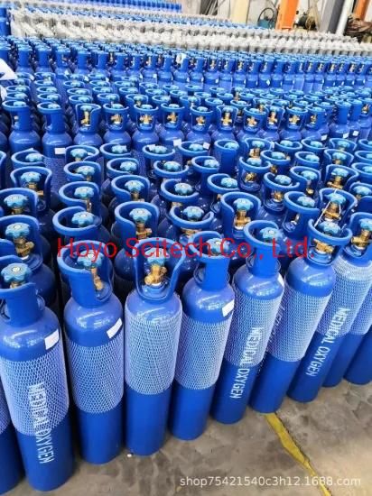 Hot Sales 4L 6.3L 10L 40L Seamless Al Steel Industrial Medical Argon/CO2/Gas/Air/Oxygen Cylinder