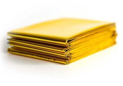High Quality Disposable Medical Thermal Accident Blanket Golden
