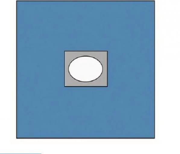 Disposable Medical Drape Aperture Round Hole Fenestrated Surgical Drapes Adhesive Tape Surgical Sheet