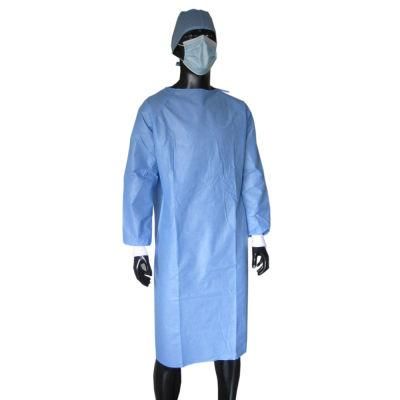 Customized Disposable PP SMS Spunlace Reinforced Sterile Surgical Gown