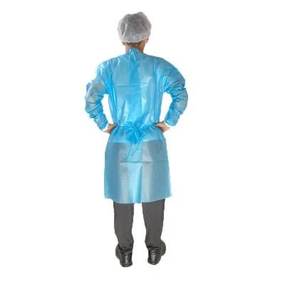 Guardwear OEM Nonwoven PP Knitted Cuff Disposable Isolation Suit Multiple Color Choices Disposable Isolation Gown
