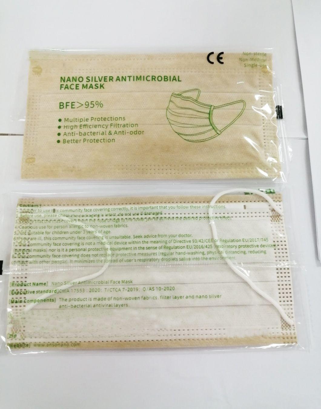 4-Ply Breathable & Comfortable Nano Silver Antimicrobial Face Mask