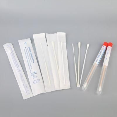 Specimen Sterile Medical Sampling Nasal Flocked Virus Disposable Collection Swab