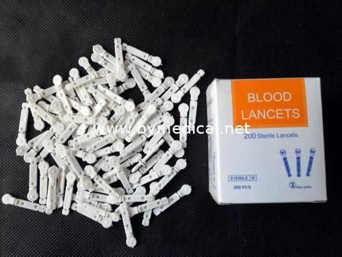 Disposable Sterile White Flat Blood Lancet