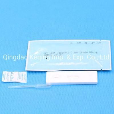 Strip Cassette Diagnostic Reagent Colloidal Gold HIV Blood Test Kit Whole Blood/Serum/Plasma 4in1 HIV/HCV/Syphilis/Hbsag Combo Test Kit
