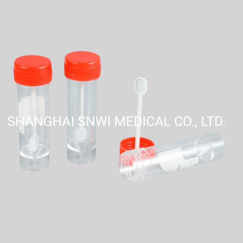 Disposable Hospital Supplies Sterile Plastic 60ml Sample Specimen Test Collection Stool Urine Container with Spoon