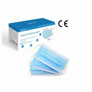 Bfe 98 3 Ply Disposable Medical Surgical Nonwoven Fabric Face Mask with High Filtration Melt Blown