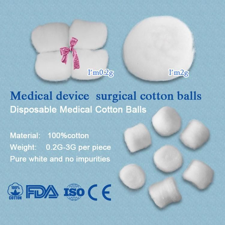 Medical Disposable Sterile Surgical Organic Cotton Wool Balls