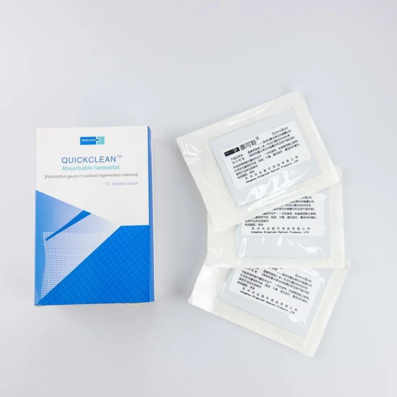 Hemostatic Product Absorbable Gauze Stop Bleeding with CE