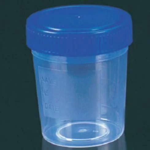 Medical Disposable Specimen Container/Urine Container/PP/Blue Cap 120ml