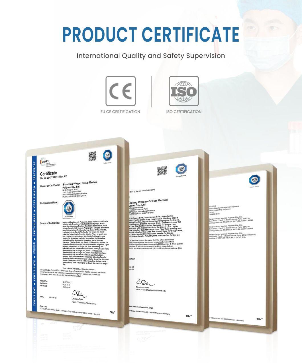 Wego Medical Factory Disposable Test Tubes Sterile Vacuum Blood Collection Tubes EDTA K2/K3 Tubes Plain Tubes