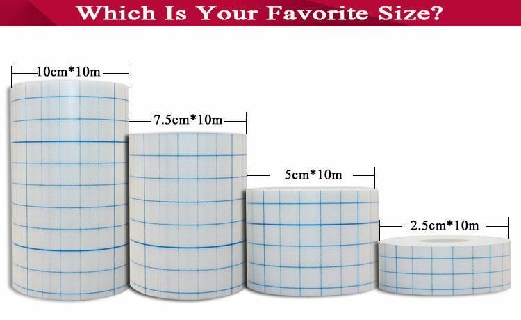 HD5 Disposable Non Woven or PU Transparent Wound Dressing Roll Tape