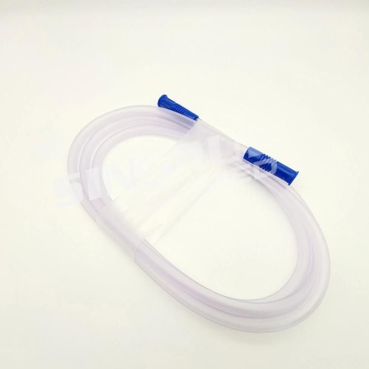 Size 3/16 1/4 9/32 Length 180cm 360cm Disposable Medical Suction Yankauer Handle with Connecting Tube