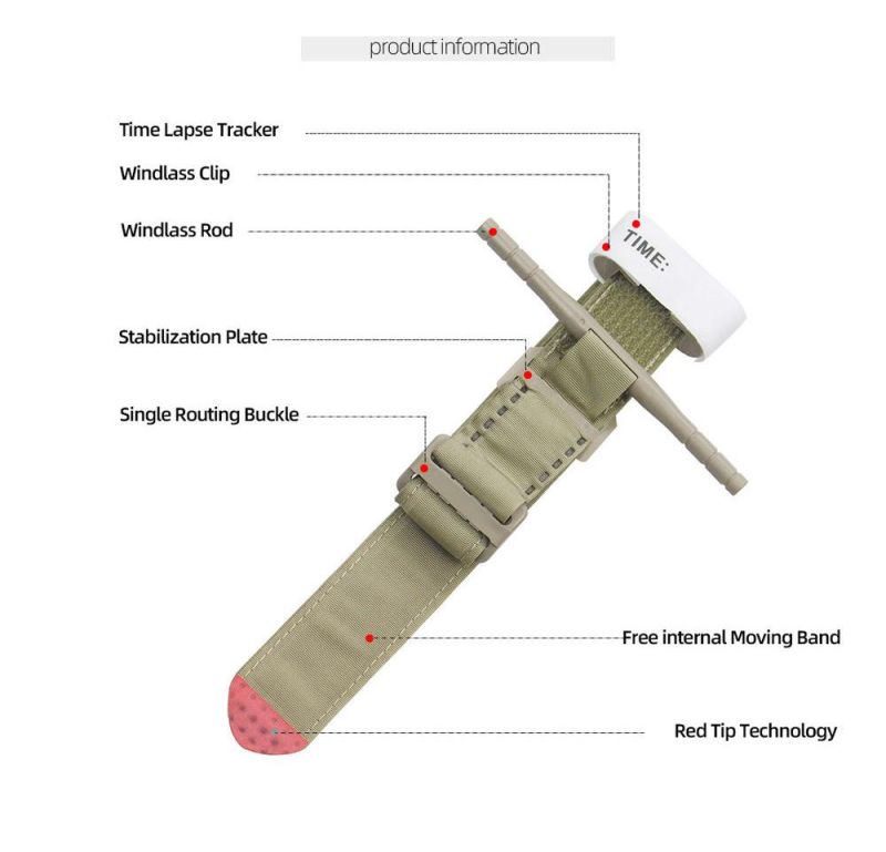 Disposable Emergency Medical Military Spinning Tourniquet Tactic Arm Arterial Combat Application Cat Tourniquet