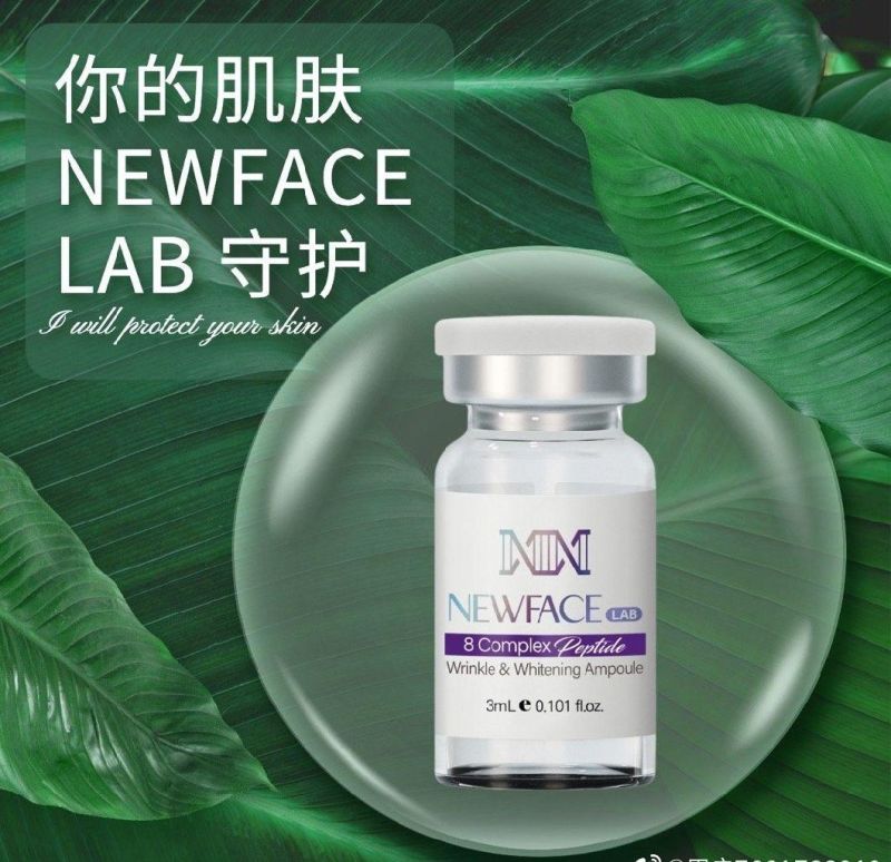 Newface Lab Wrinkle Whitening Ampoule Skinbooster 8 Complex Peptides Skin Regeneration, 7 Days to Create Small V Face, Deep Water Skin, Improve Dull Skin, Pores