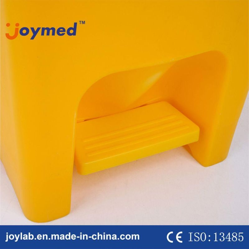 Yellow Foot Pedal Disposal Container Garbage Can Clinical Bio Medical Waste Bin