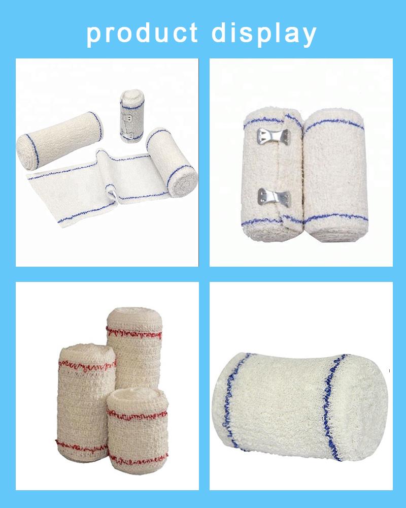 ISO Disposable Medical Supply Elastic Cotton Crepe Bandage