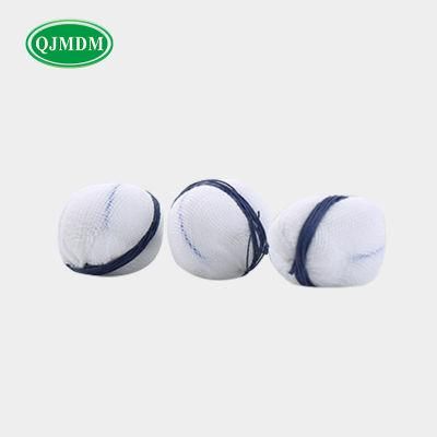 100% Cotton Surgical Gauze Ball with X-ray Detectable