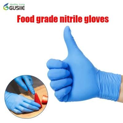Gusiie Powder Free Disposable Medical Examination Nitrile Glove 100PCS/Box Examination Disposable Nitrile Gloves