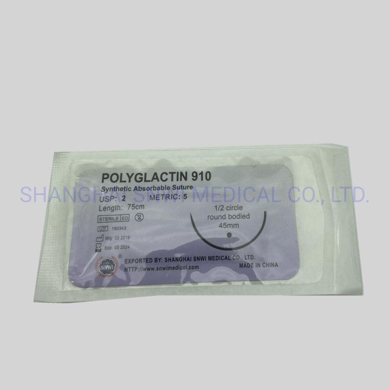 Surgical Suture (Catgut, Silk, Nylon, PGA, PDA) with CE, ISO & FDA Nylon with Needle
