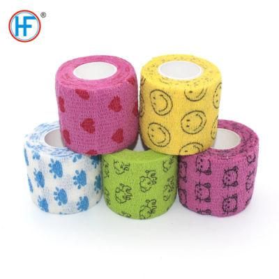 Mdr CE Approved Hemostasis Colors Cohesive Bandage Without Ethylene Oxide Sterilization