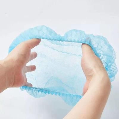 Blue PP Nonwoven Disposable Mob Cap Bouffant Cap