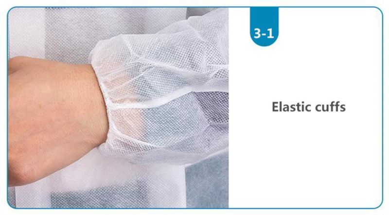 High Quality Disposable Lab Coats Isolation Gowns Manufacturer PP Doctor Coats