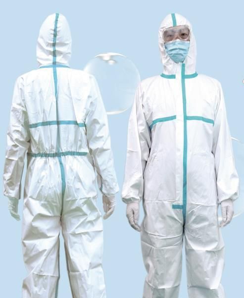 One-Piece Coverall Medical Personal Protective Equipment Protective Suit PPE Kits