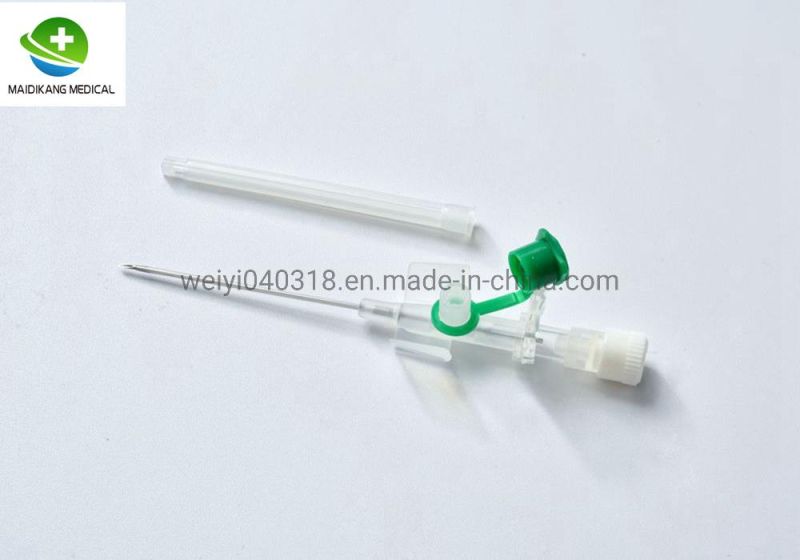 Disposable IV Cannula with Wings and Injection Port IV Cannula Pen Type