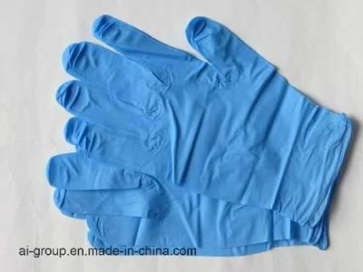 Disposable Blue Powder Free Medical Nitrile Examination Gloves