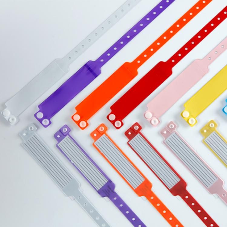Adult Waterproof Patient Insert PVC Wristband with Custom Logo