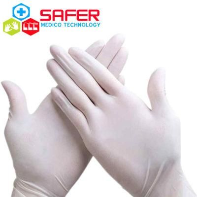 Disposable Latex Powder Examination Gloves Safety Gloves