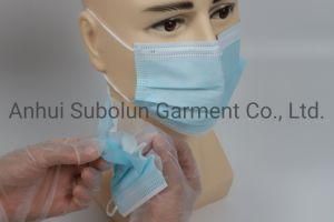 Non-Woven 3 Layer Disposable Medical Surgical Face Dust Mask with Earloop