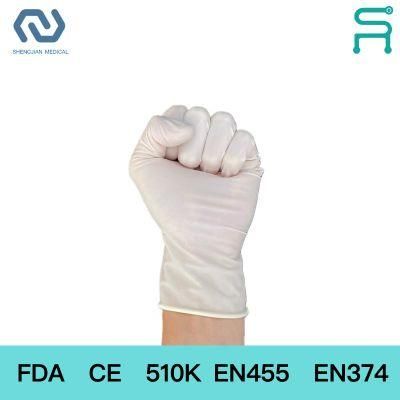 Powder Free 510K En455 Medico Grade Disposable Latex Examination Gloves