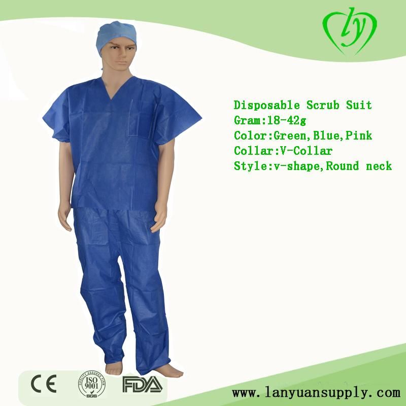 Wholesale Producer Disposable Non Woven Short Sleeves Patient Surgical Isolation Gowns