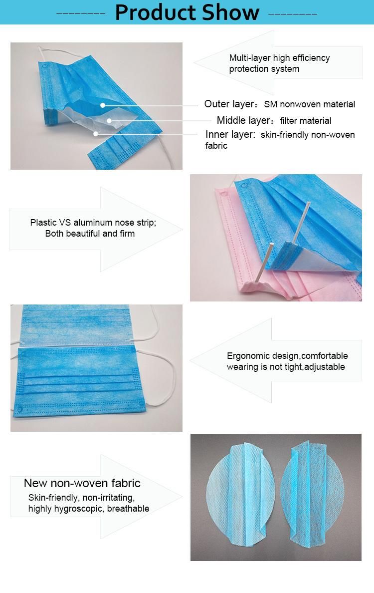 Manufacturer Medical Fabric Protective Disposable Face Mask