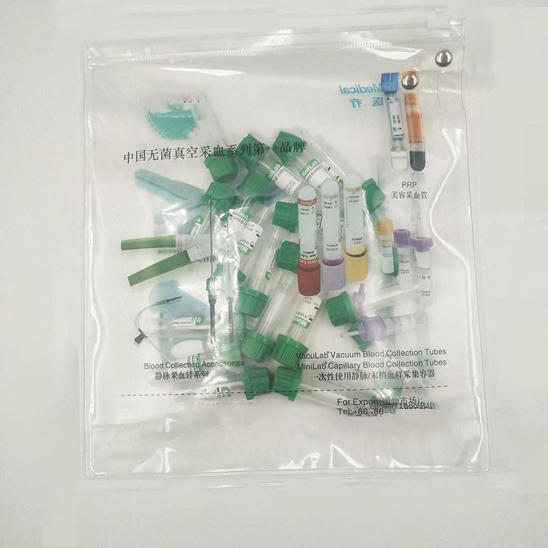 Disposable Mini 0.25/0.5ml Lithium Heparin Vacuum Blood Collection Tube Micro Blood Tube Green Cap for Laboratory Blood Test