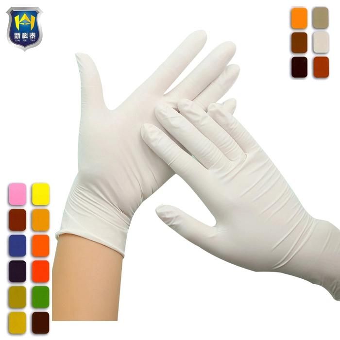Disposable Industrial Grade Normal Blue Fingers Textured Nitrile Gloves