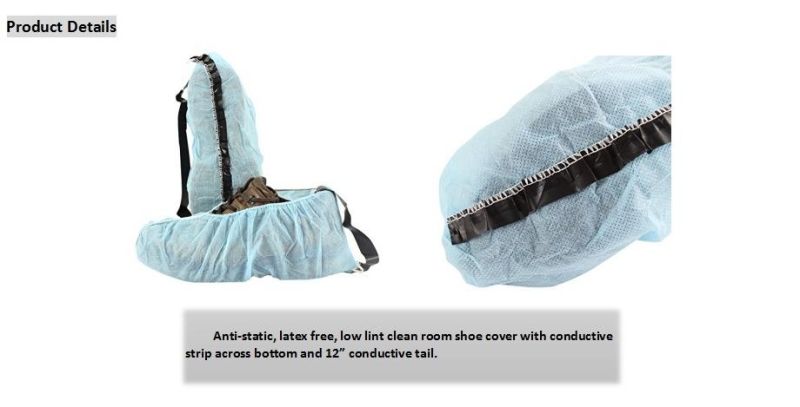 Conductive Non Woven Shoecover Antistatic ESD Shoecovers