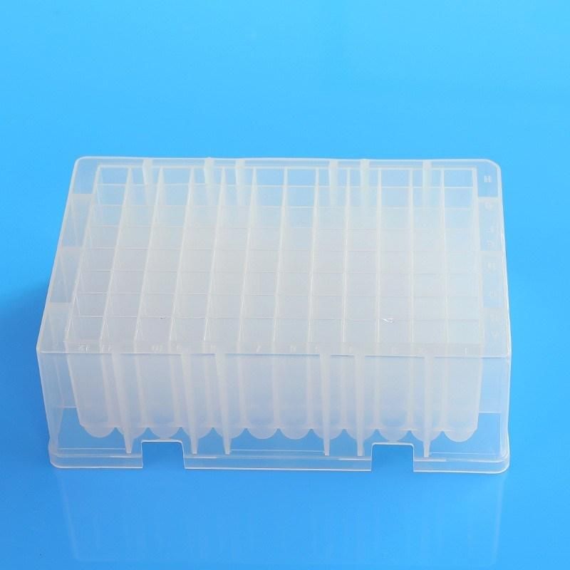 Lab Supplies Deep Well Plate Sealing Film Real Time PCR Film Factory Price Wholesale Flex Labware Test 96 Deep Well Plates Lab Supplies 2.2ml Square Well V