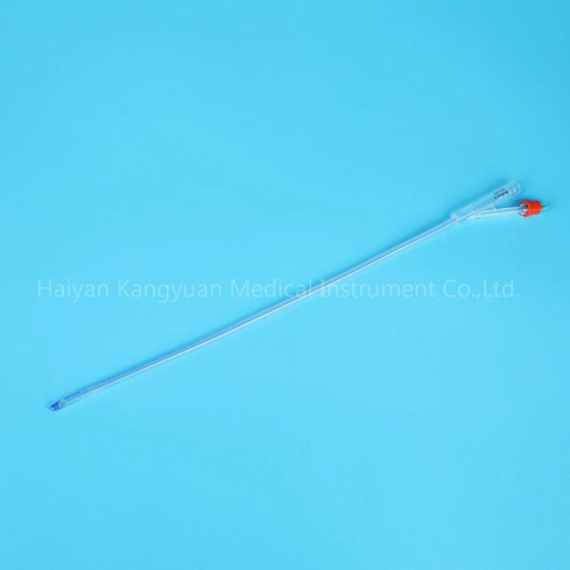 Round Tipped Urethral Use Integrated Flat Balloon Silicone Foley Catheter with Unibal Integral Balloon Technology