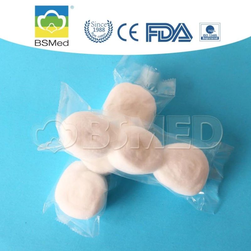 Medical Disposable Cotton Ball Disposable Absorbent Cotton Ball with CE